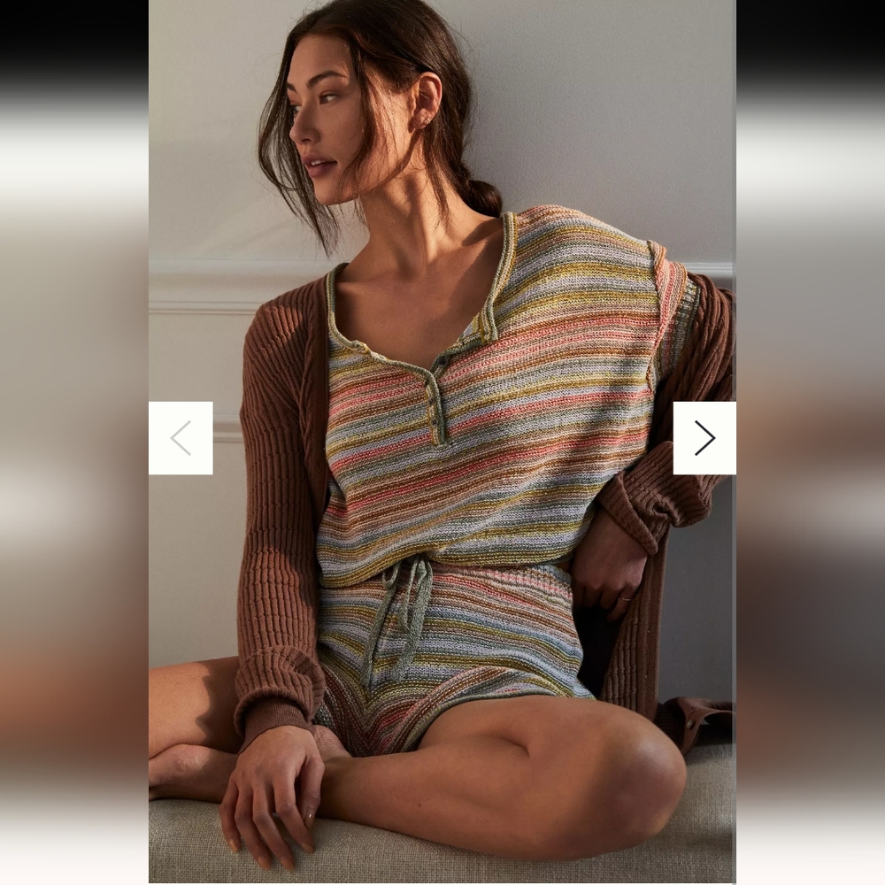 Anthropologie Striped Lounge Set with Tags